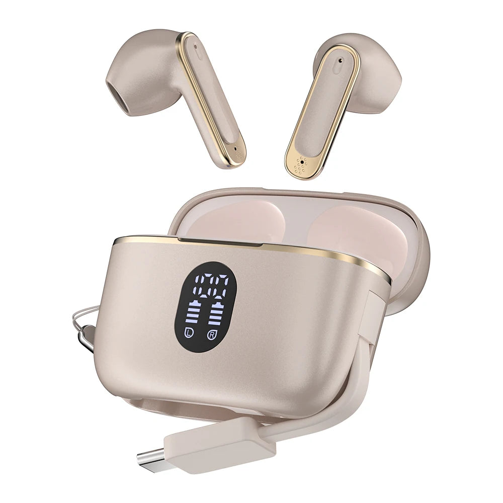 Wireless Earbuds with LED Display