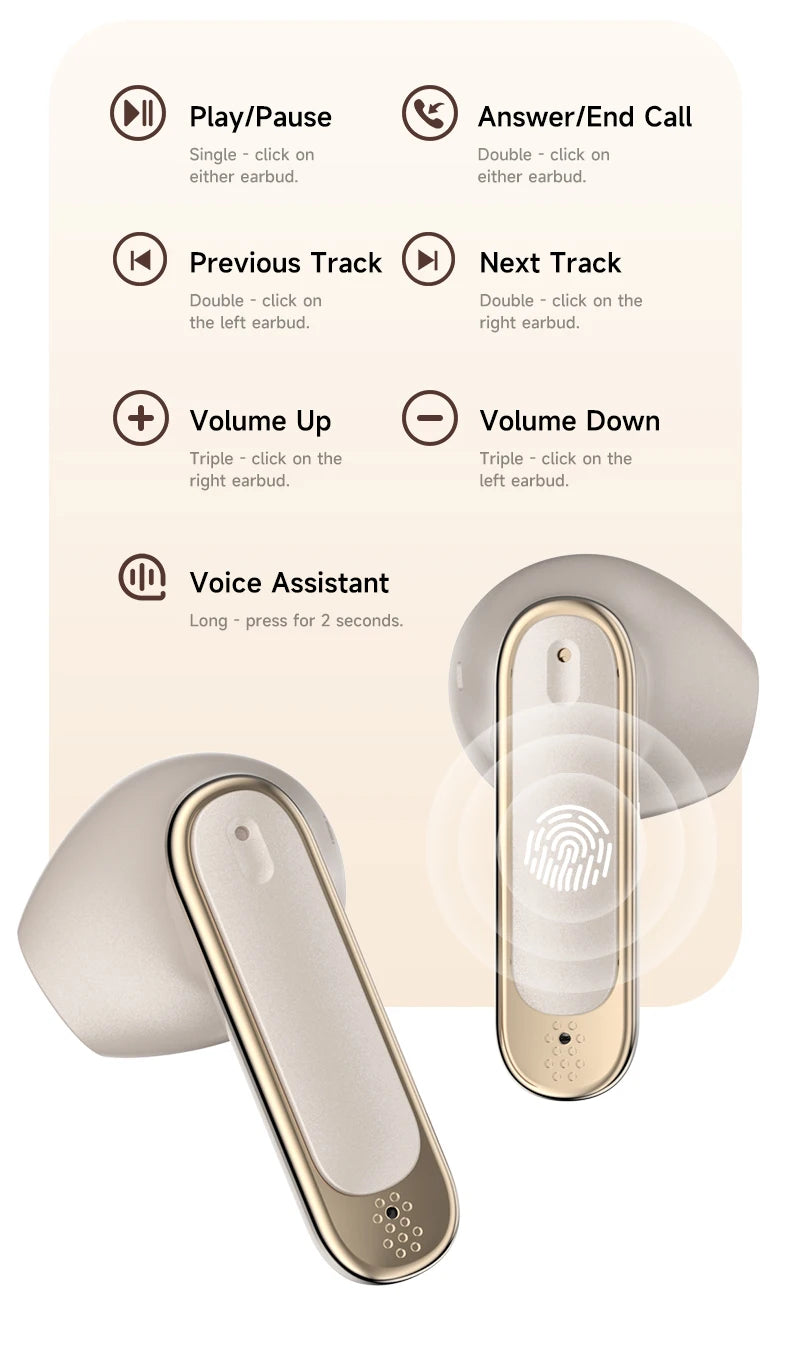 Wireless Earbuds with LED Display