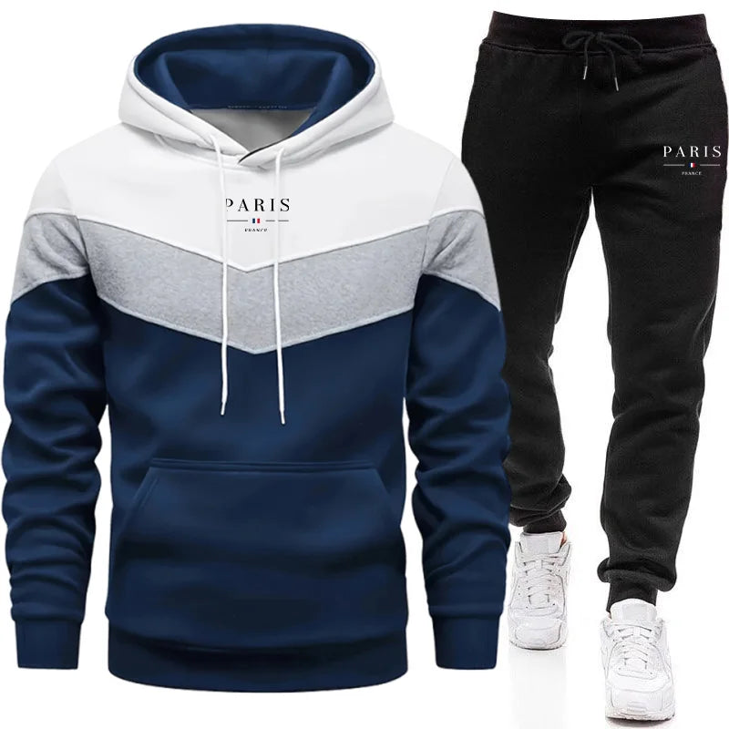Men's Tricolour Tracksuit Set