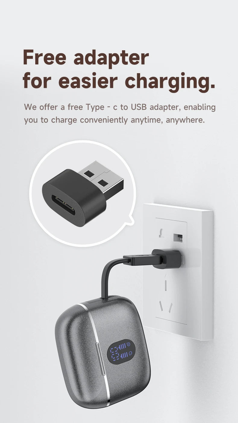 Wireless Earbuds with LED Display