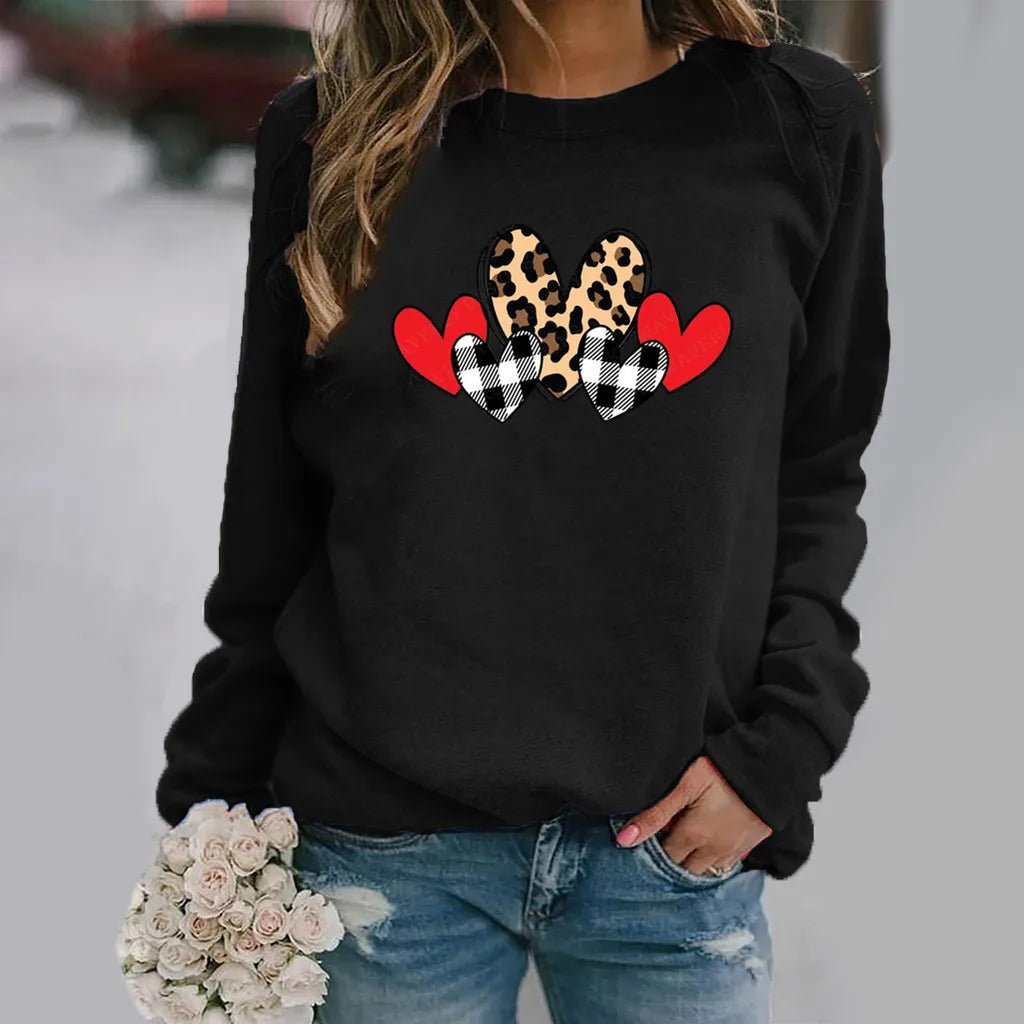 Love Printed Crew neck Sweatshirt - Awesam Goods