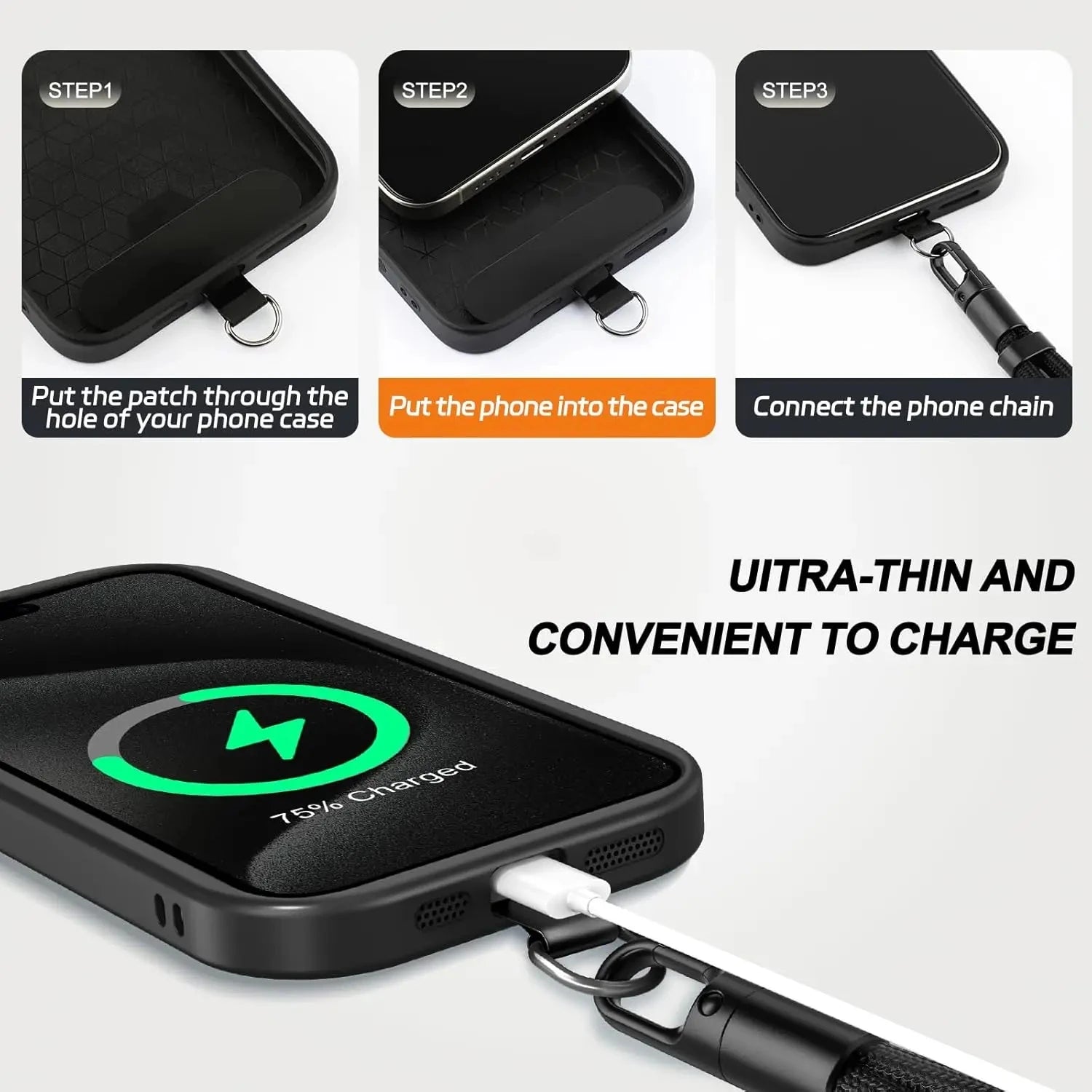 Universal Adjustable Phone Strap Clip Holder