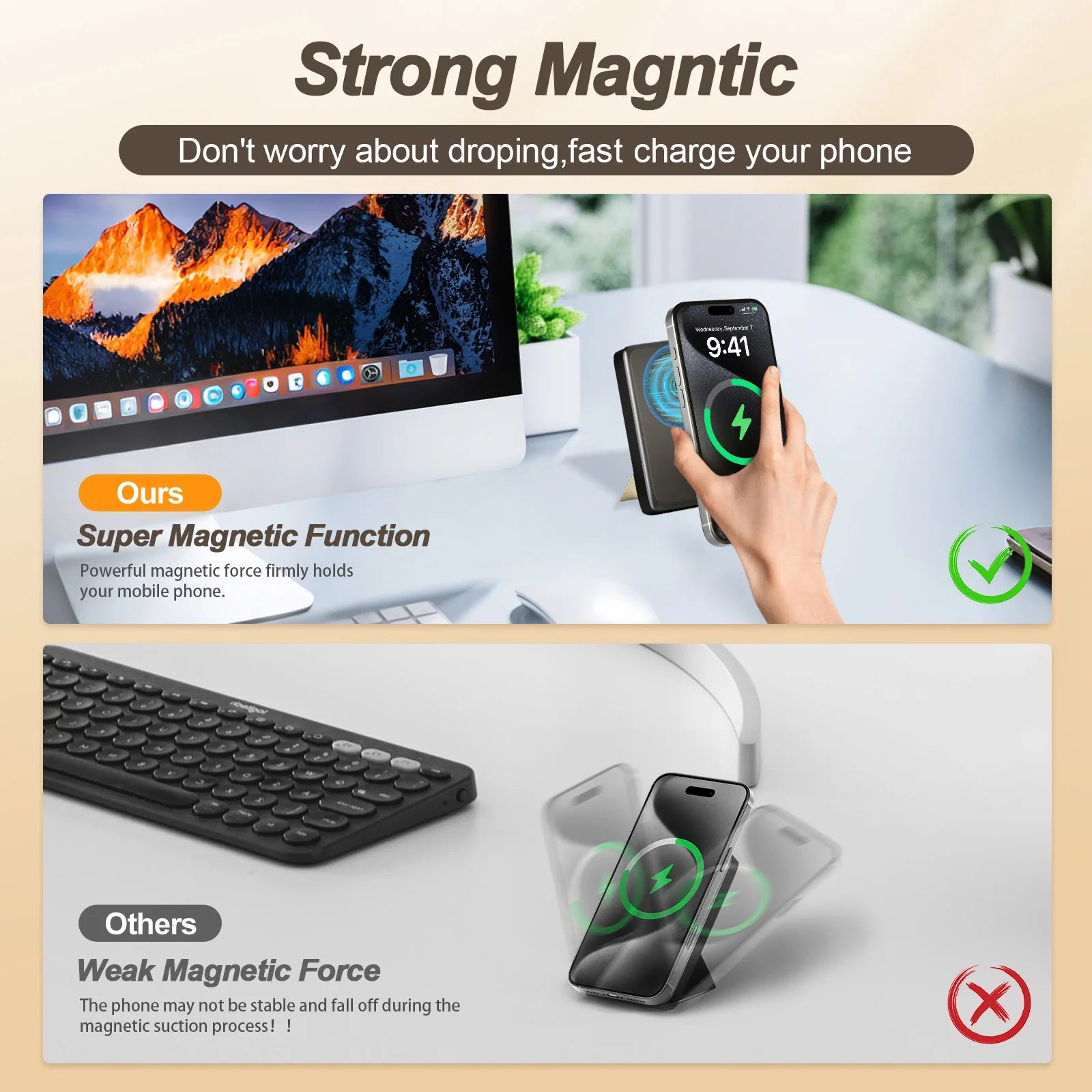 Magnetic Wireless Fast Charger