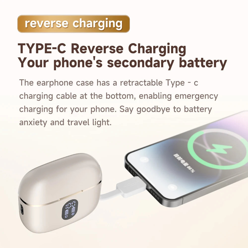 Wireless Earbuds with LED Display