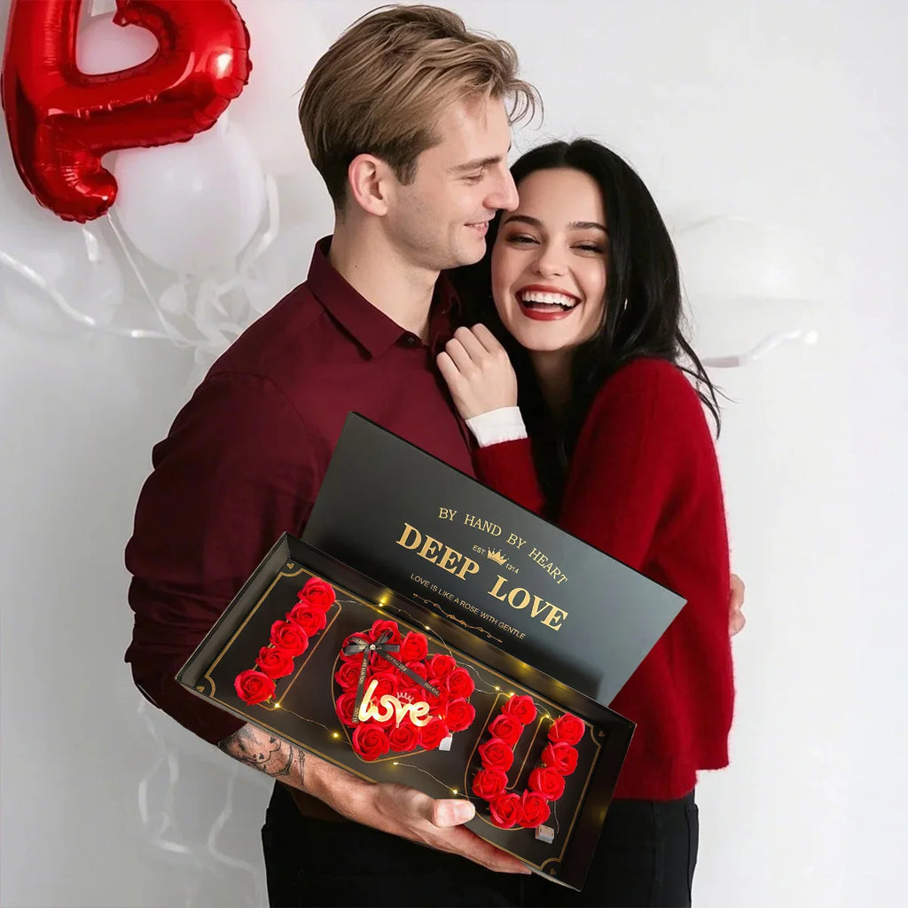 Rose Flower Gift Box