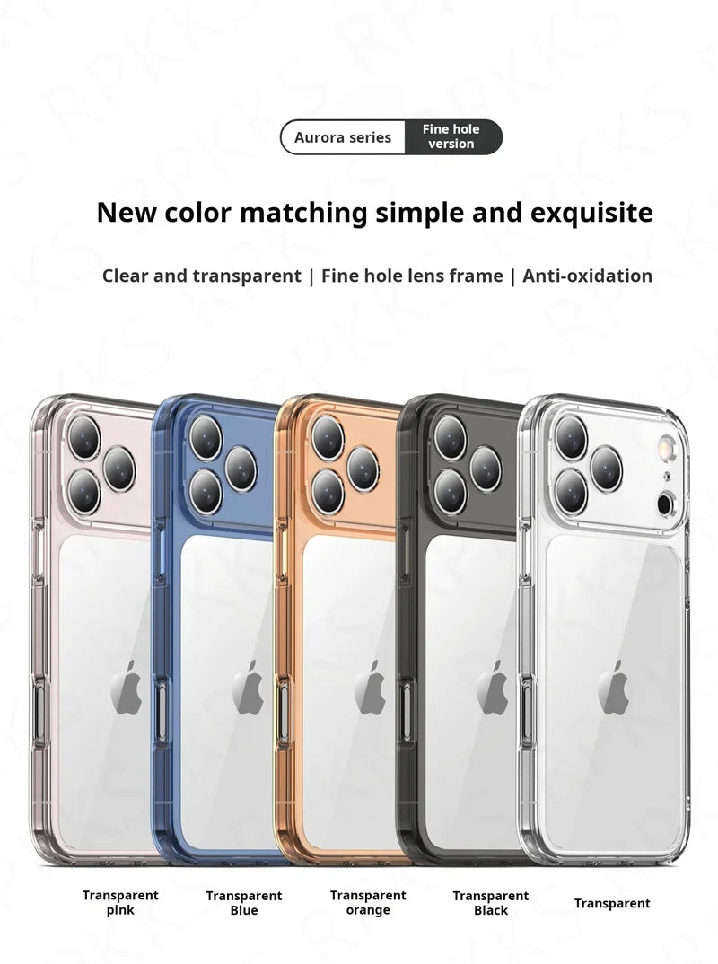 Luxury Transparent Shockproof iPhone Case