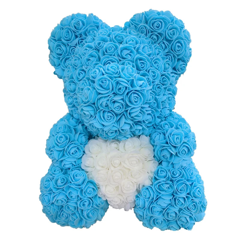 Handmade Rose Heart Teddy Bear