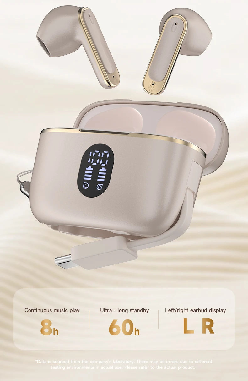 Wireless Earbuds with LED Display