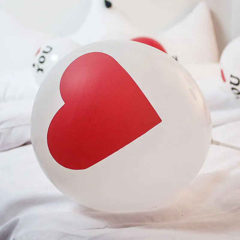 1PC Love and Heart Shaped Foil Balloon