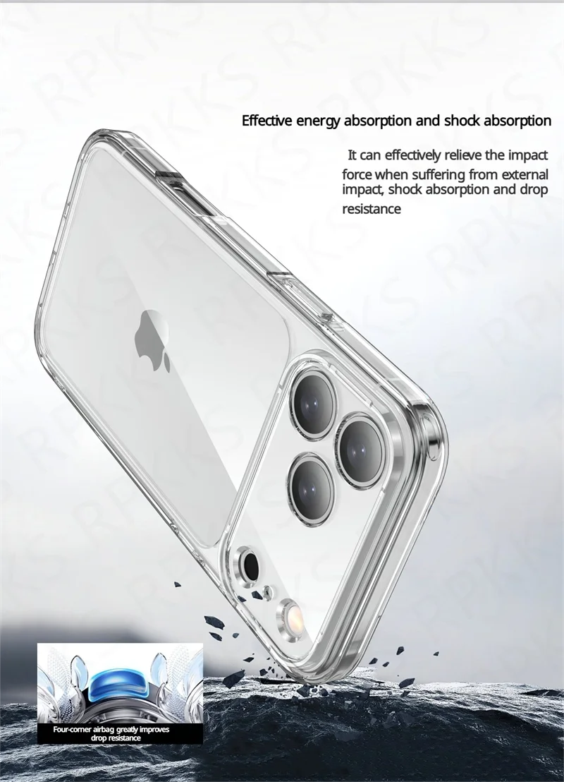 Luxury Transparent Shockproof iPhone Case
