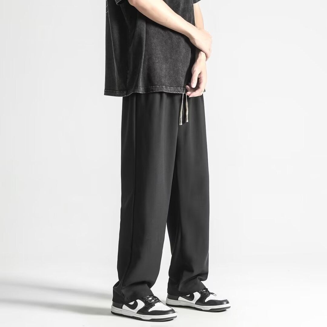Loose Mop Straight Pants Summer Trend Business Casual Trousers - Awesam Goods