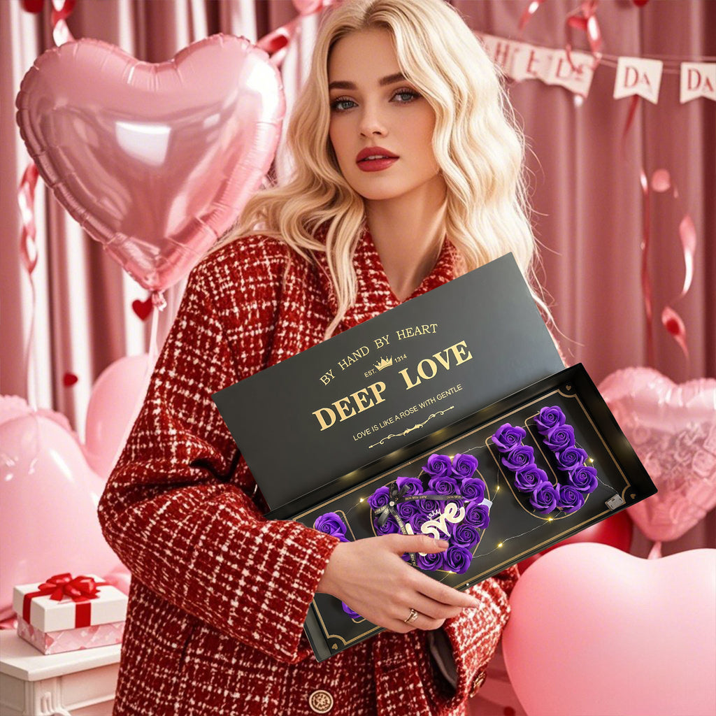 Rose Flower Gift Box