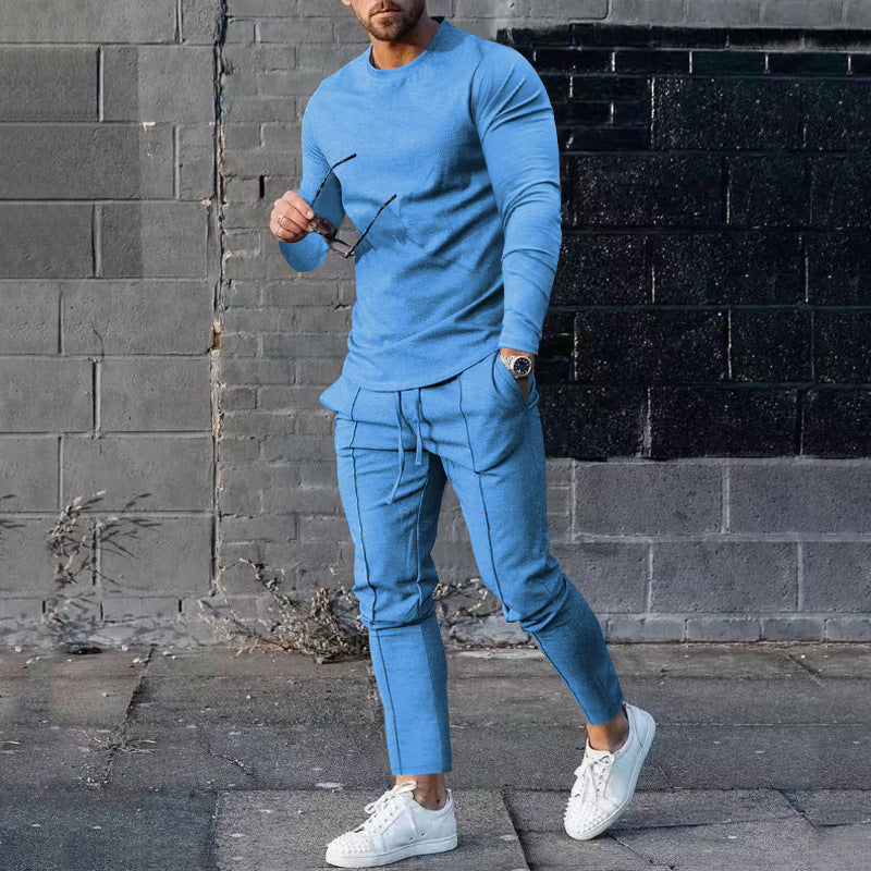 Men's Slim Fit Pullover & Trousers Set