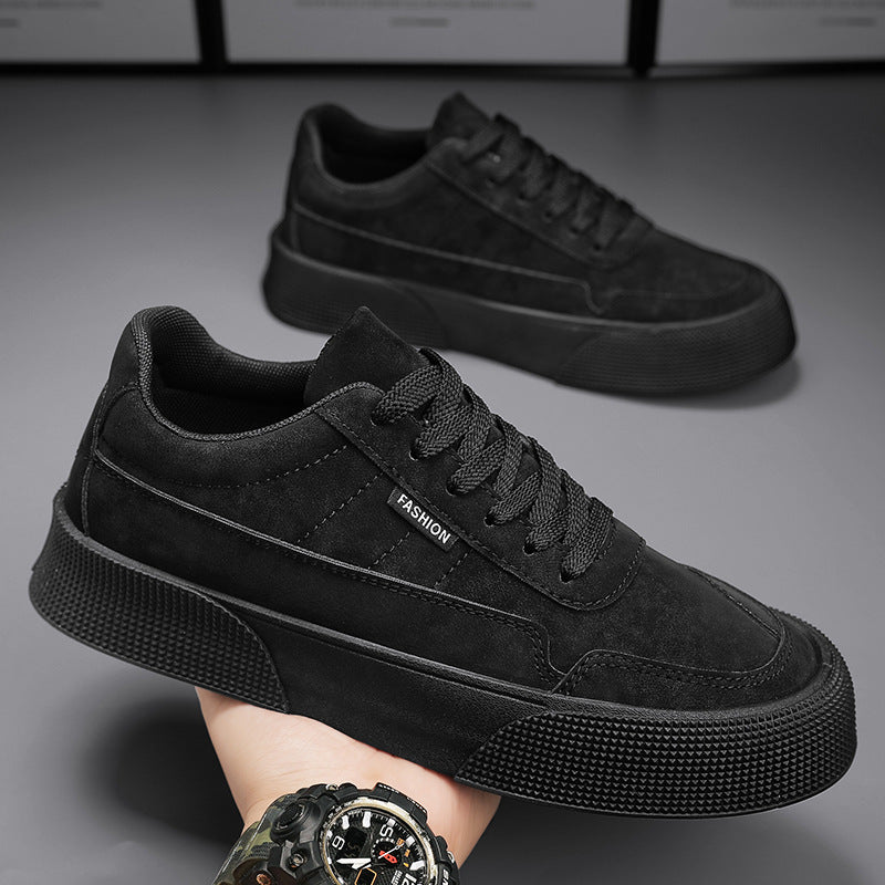 Suede Lace-Up Trainers
