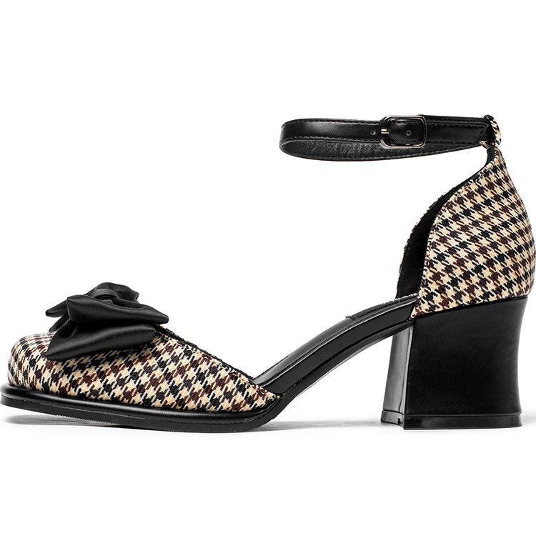 Women's Temperament Thick Heels And Versatile High Heels - Awesam Goods