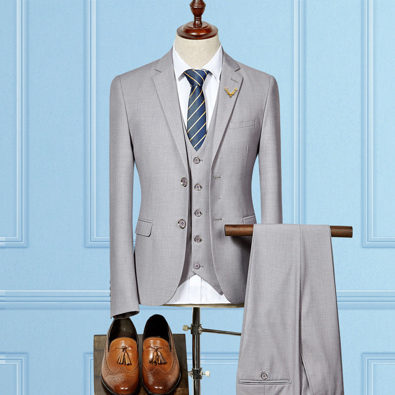 Slim Fit 3-Piece Wedding Suit