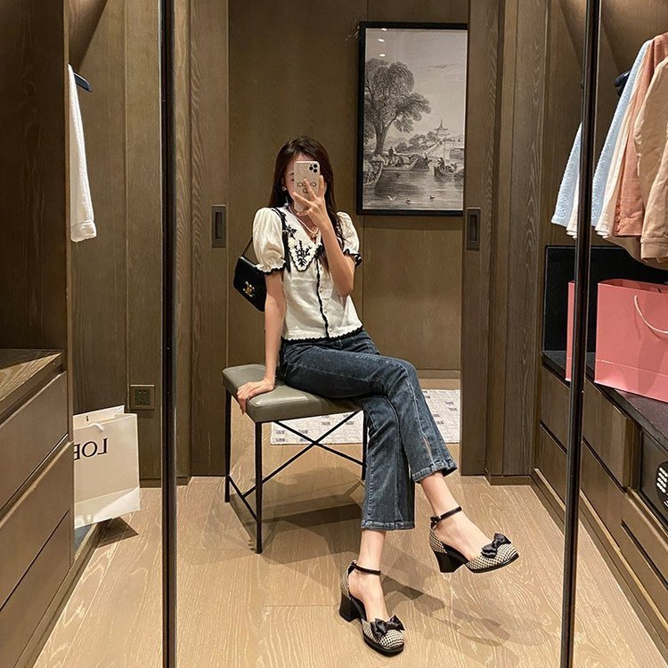 Women's Temperament Thick Heels And Versatile High Heels - Awesam Goods