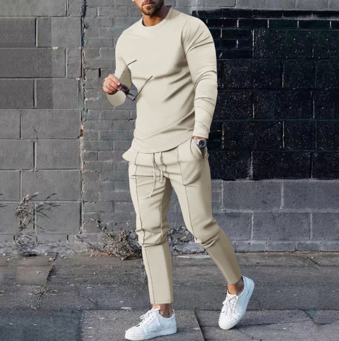 Men's Slim Fit Pullover & Trousers Set