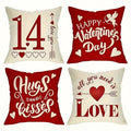 4Pcs Happy Valentine's Day Pillow Covers - Awesam Goods