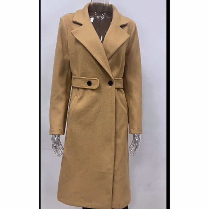 Notch Lapel Trench Coat
