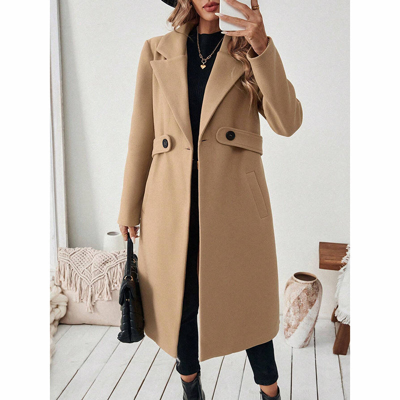 Notch Lapel Trench Coat