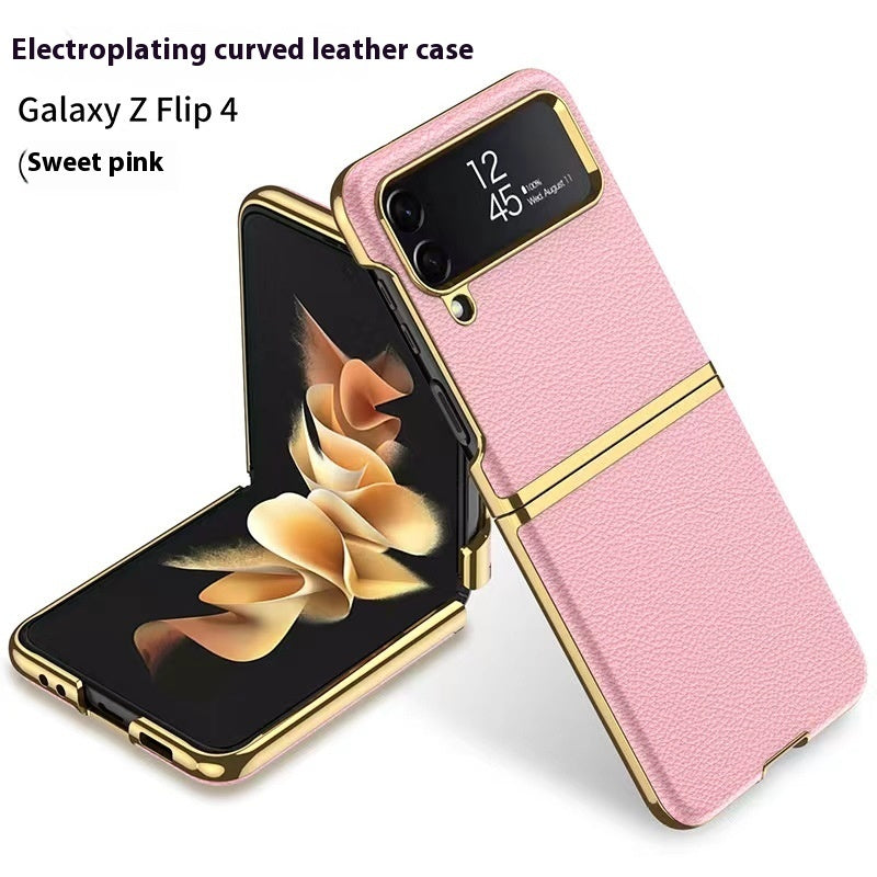 Z Flip4 Leather Phone Case